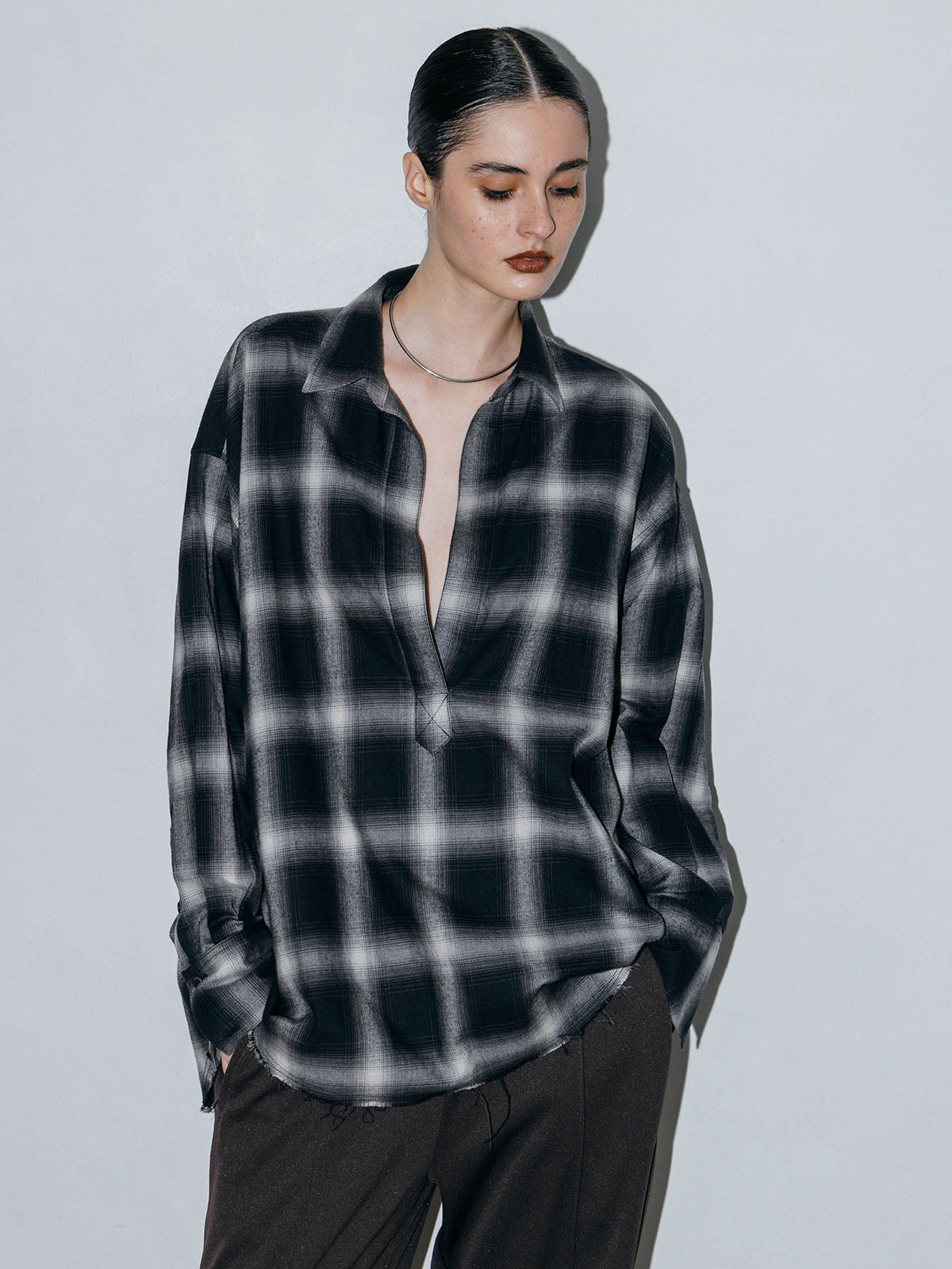 BRUSHED  CHECK  SKIPPER  SHIRT
