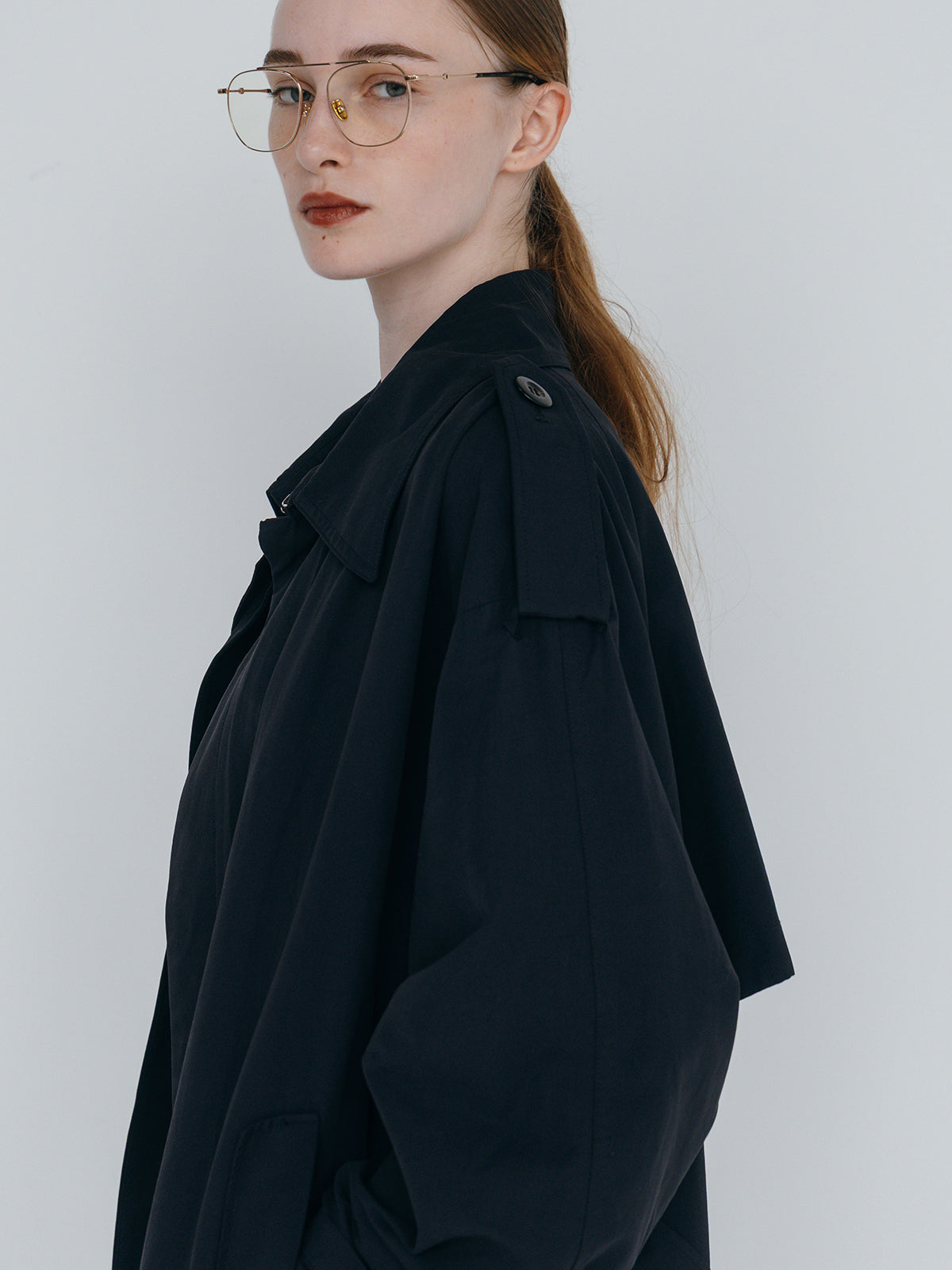 WASHED VOLUME TRENCH COAT