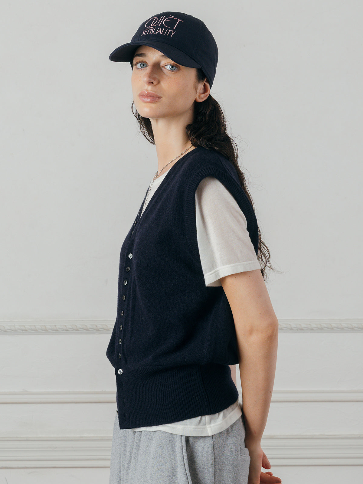 KNITTED VEST TOP
