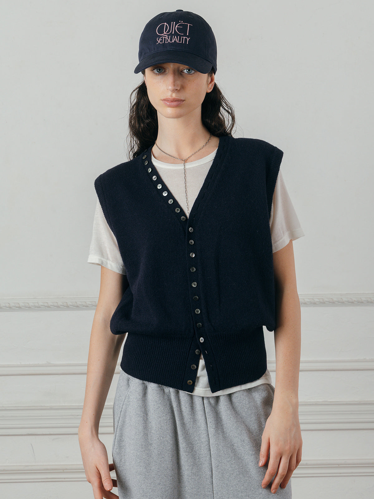 KNITTED VEST TOP