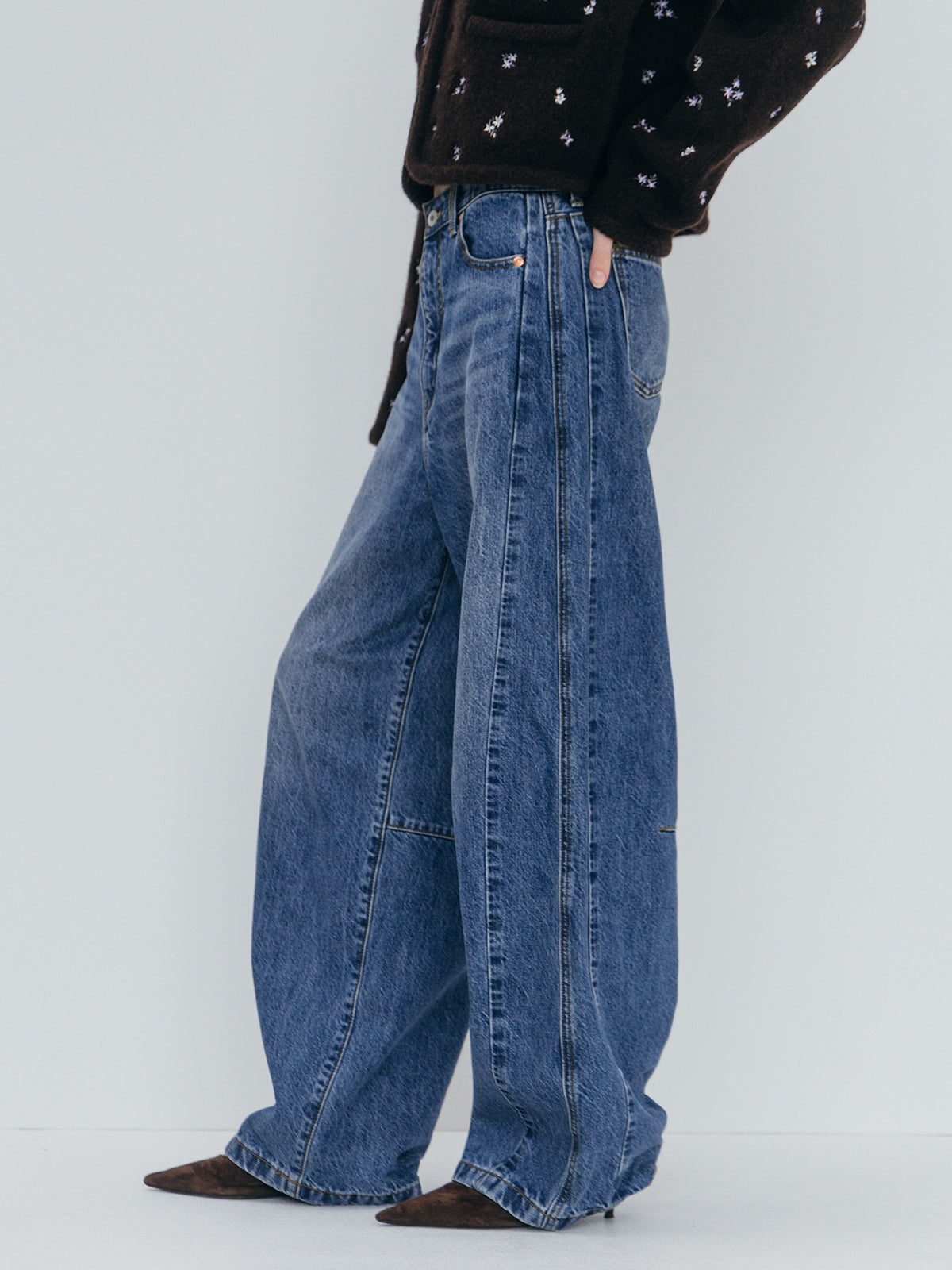 WIDE BEETLE DENIM PANTS