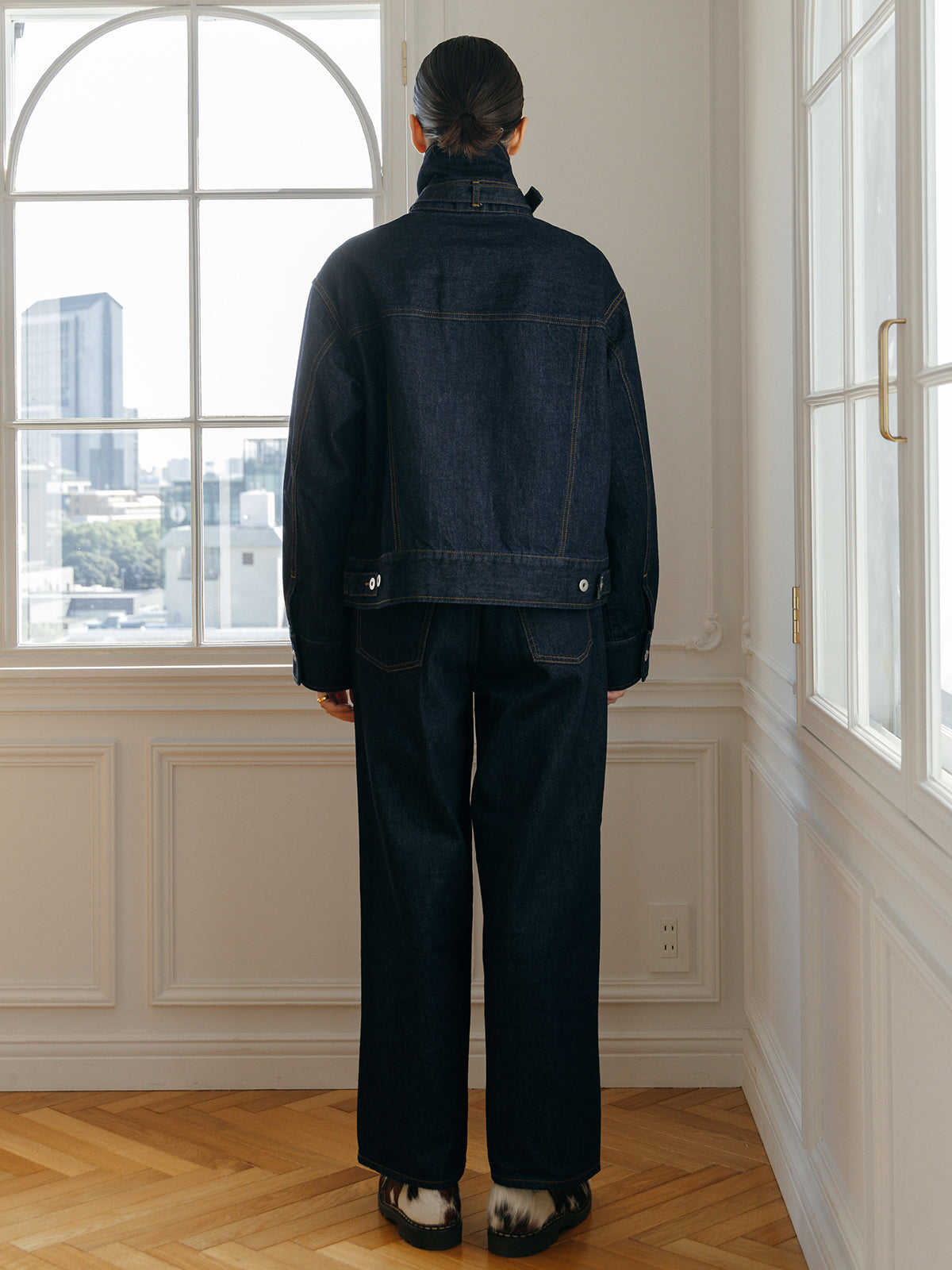 TWO TUCK BUGGY DENIM