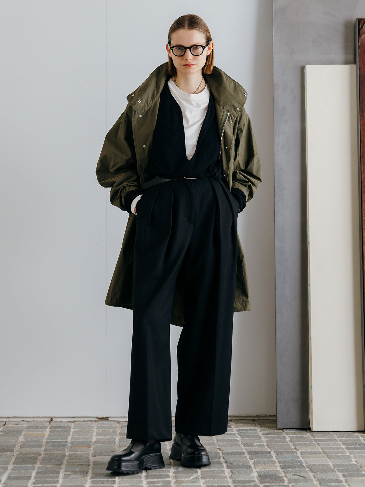 SUPER 120s FINE WOOL V NECK KNIT