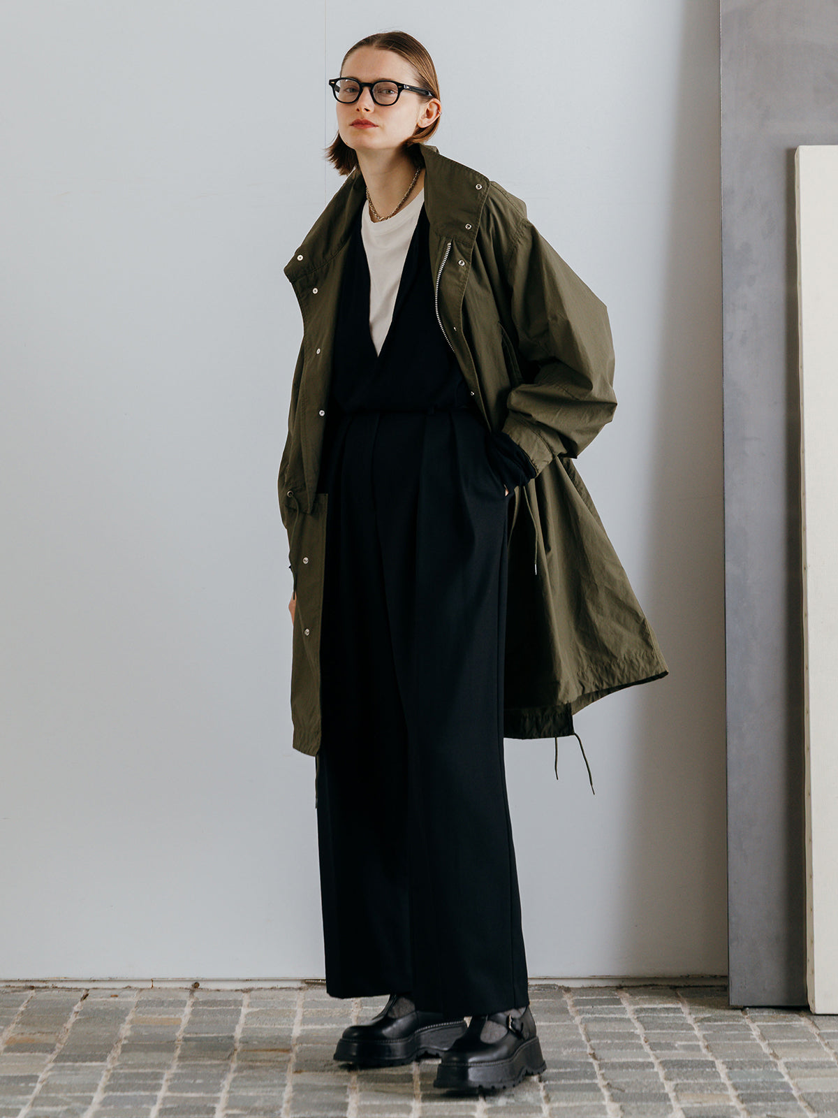 SUPER 120s FINE WOOL V NECK KNIT