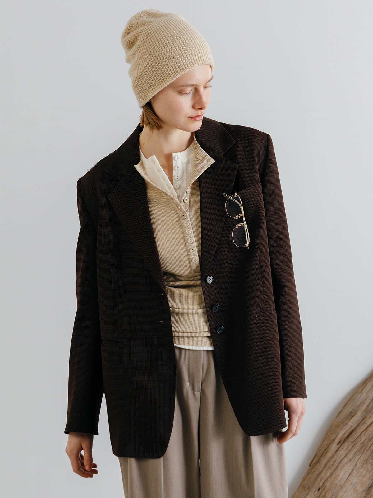 HENLY NECK LONG SLEEVE TEE