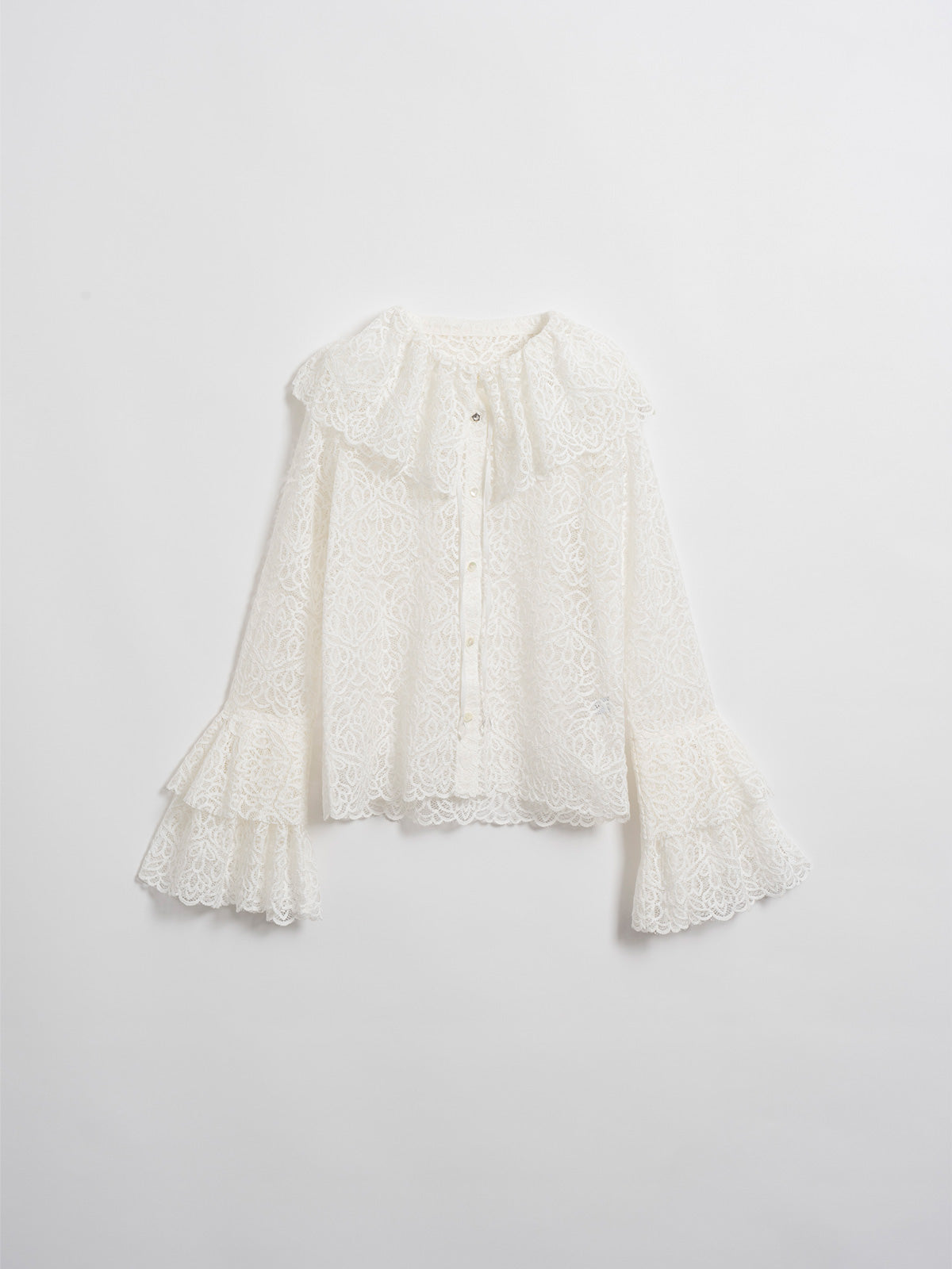 Juliet lace cape blouse