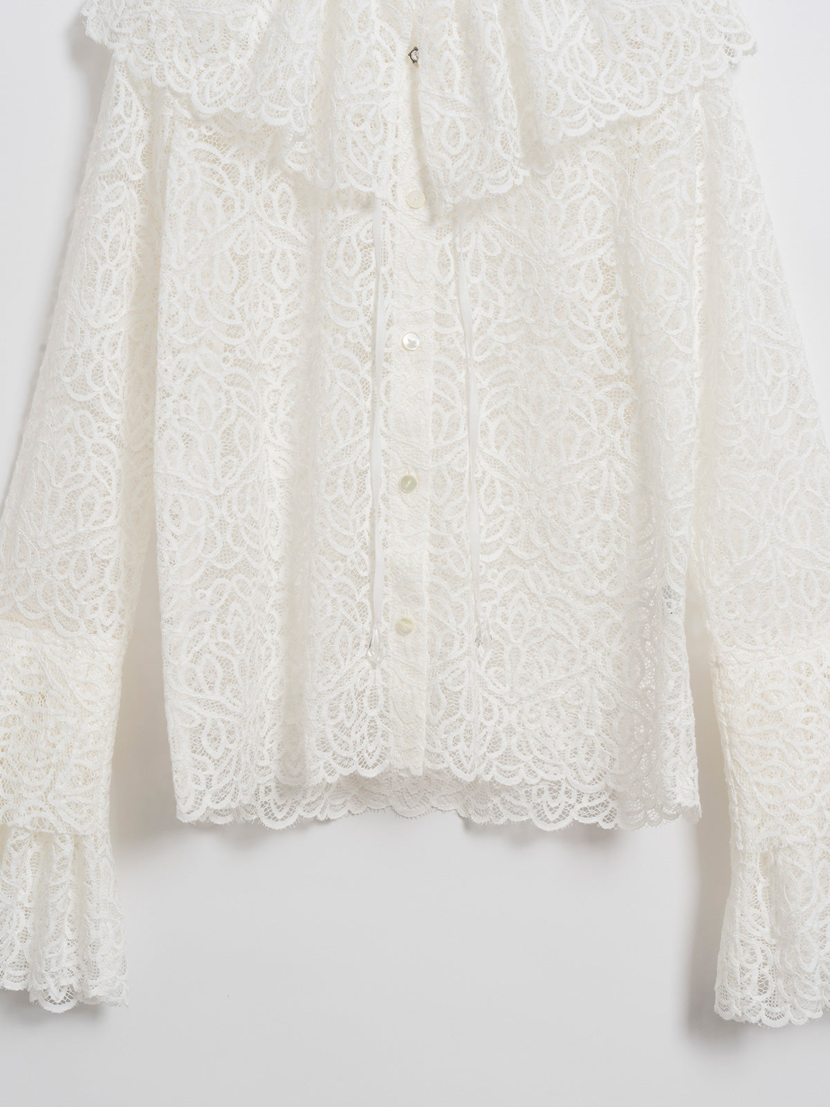 Juliet lace cape blouse
