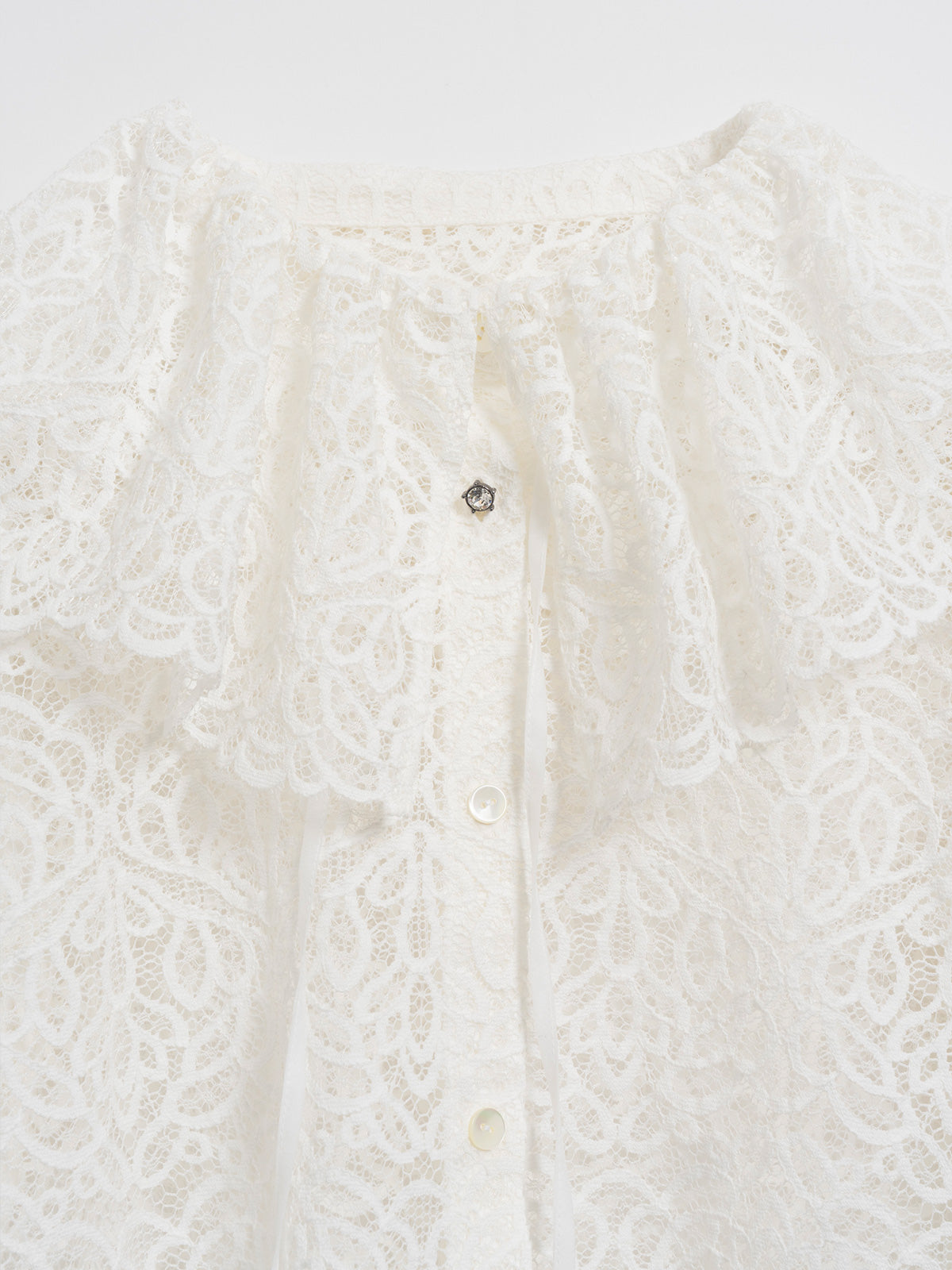 Juliet lace cape blouse