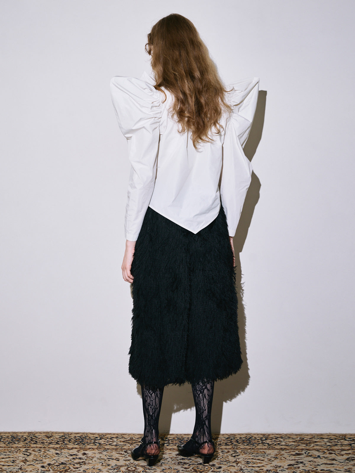 Petal ribbon blouse