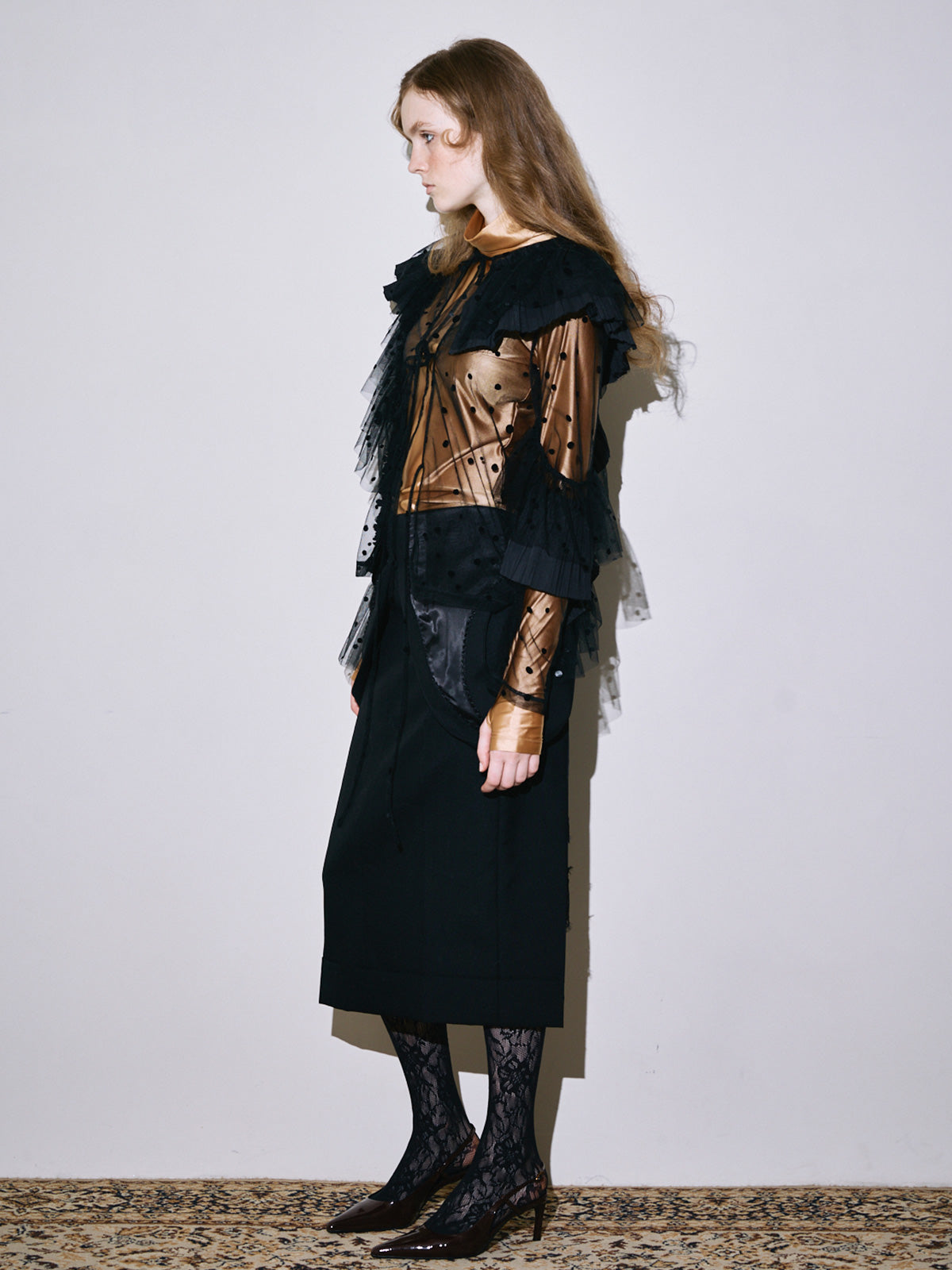 Charlotte frill blouse