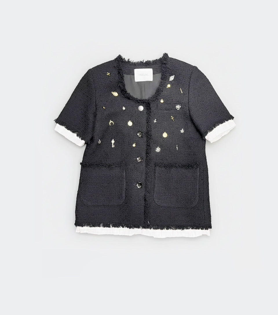 Cindy tweed jacket with Bijou