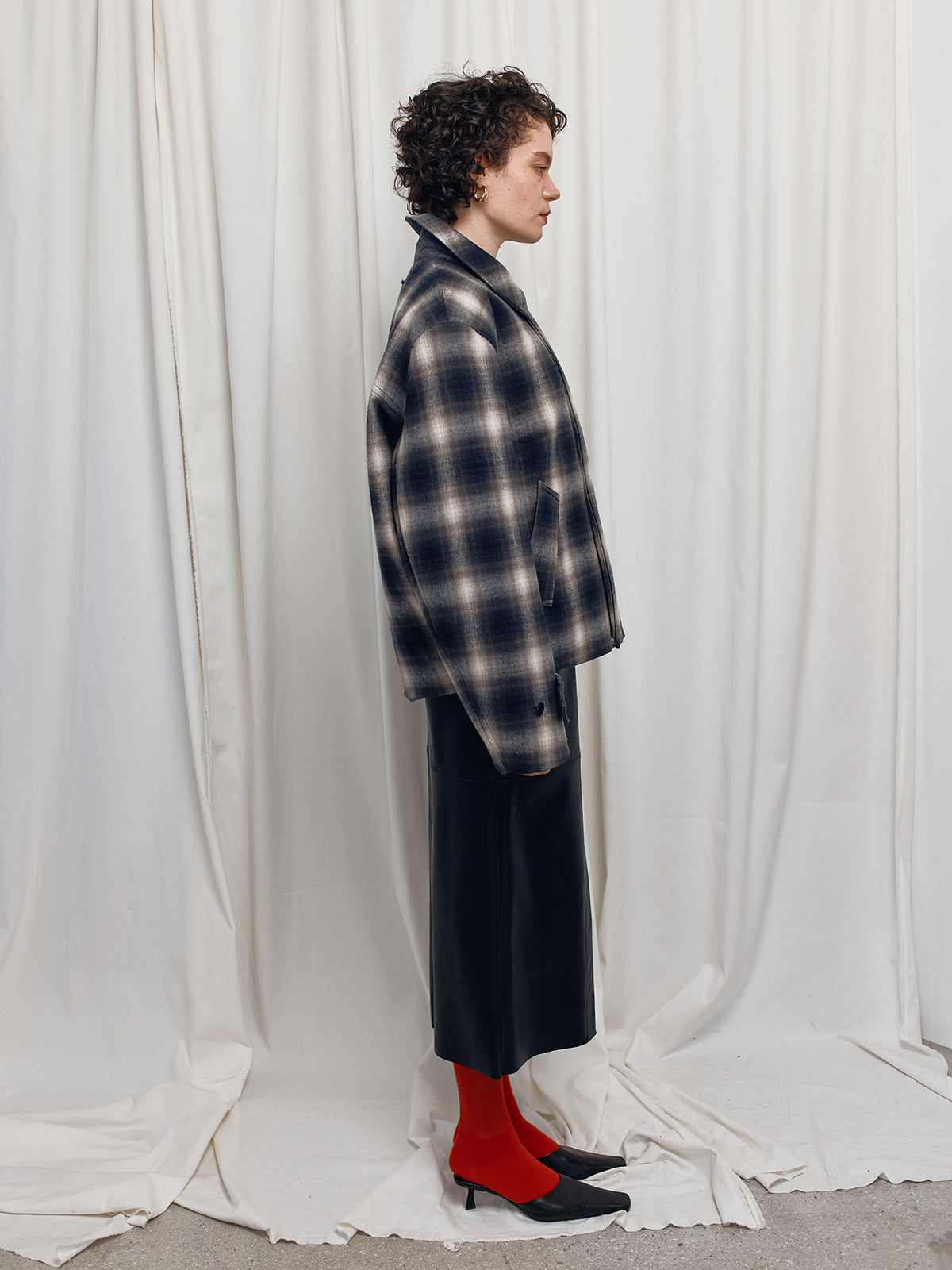 PAD IN BLOUSON IN CHECK